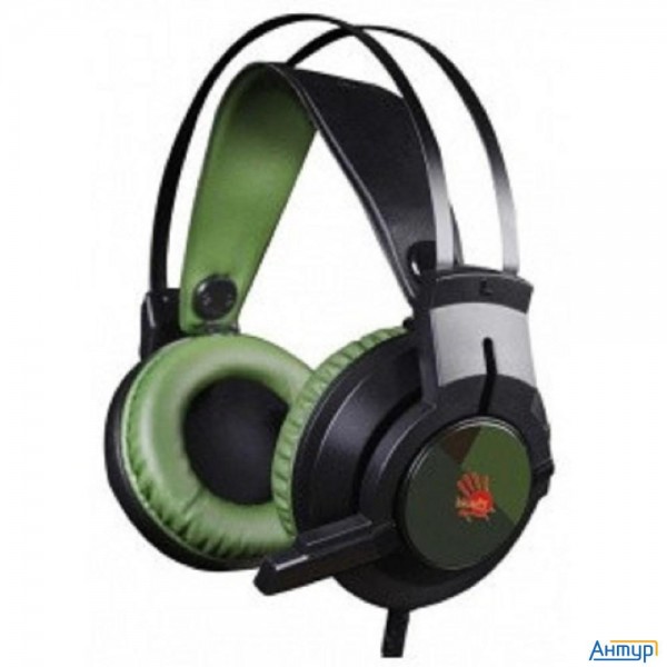 A4 Bloody J450 черный/зеленый 2.2м мониторы оголовье