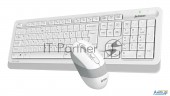 Клавиатура + мышь A4tech Fstyler Fg1010s клав:белый/серый мышь:белый/серый Usb беспроводная Multimed