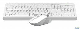 Клавиатура + мышь A4tech Fstyler Fg1010s клав:белый/серый мышь:белый/серый Usb беспроводная Multimed