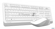 Клавиатура + мышь A4tech Fstyler Fg1010s клав:белый/серый мышь:белый/серый Usb беспроводная Multimed
