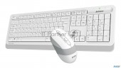 Клавиатура + мышь A4tech Fstyler Fg1010s клав:белый/серый мышь:белый/серый Usb беспроводная Multimed