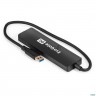 Usb-Хаб (концентратор) 4-в-1 Exegate Dub-4p/3 (кабель-адаптер Usb3.0 --> 4xusb3.0, Plug&play, черный