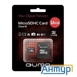 Micro Securedigital 16gb  Qumo (qm16gmicsdhc10u1) Cl10 Uhs-i