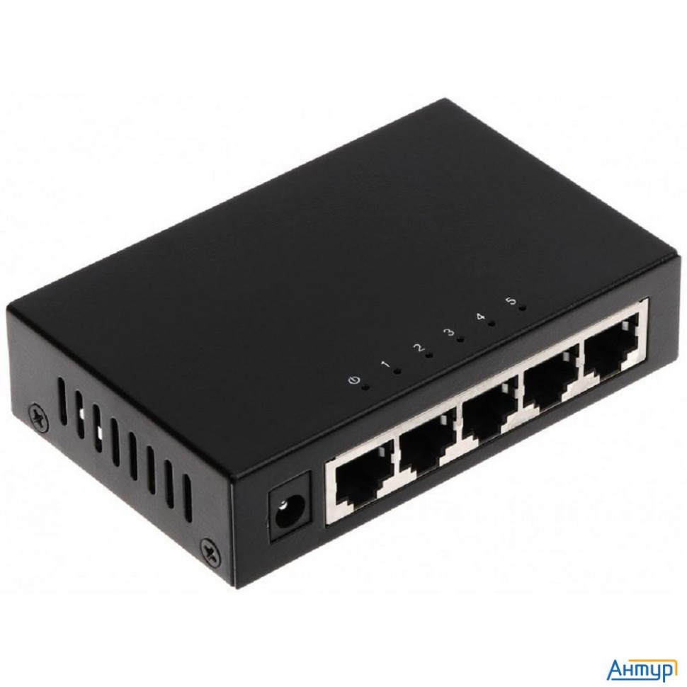 Dahua Dh-pfs3005-5gt 5-портовый гигабитный неуправляемый коммутатор, 5xrj45 1gb, коммутация 10 Гбит/