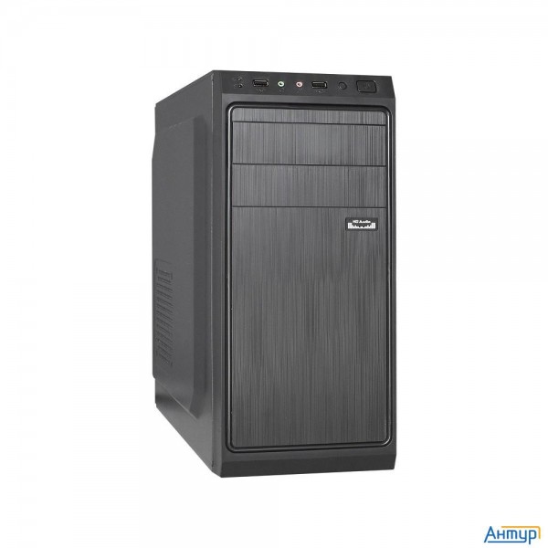 Exegate Ex283729rus Корпус Miditower Xp-401 Black, Atx, <без БП>, 2*usb, Audio