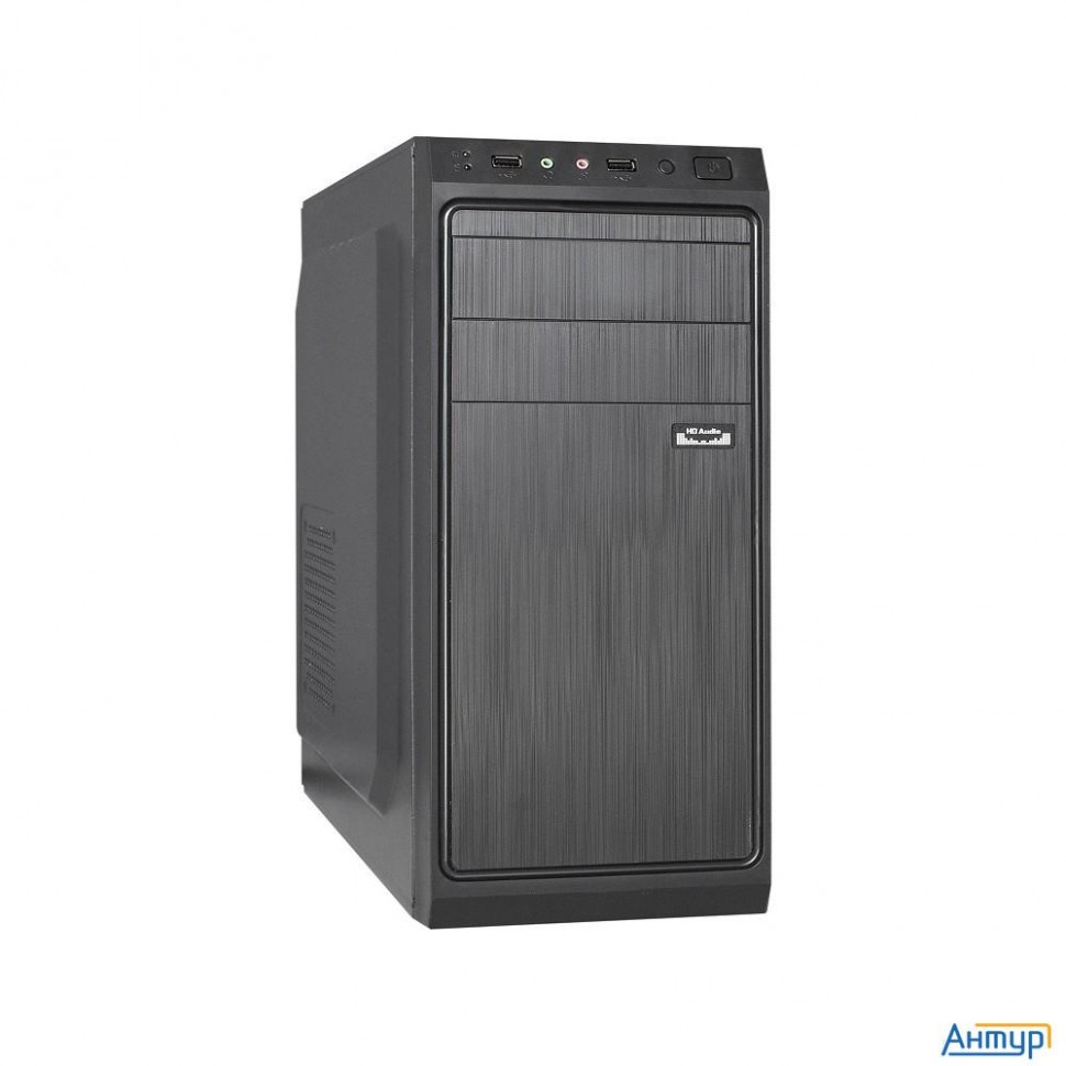 Exegate Ex283729rus Корпус Miditower Xp-401 Black, Atx, <без БП>, 2*usb, Audio