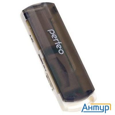 Perfeo Card Reader Sd/mmc+micro Sd+ms+m2, (pf-vi-r013 Black) чёрный (pf_4259)