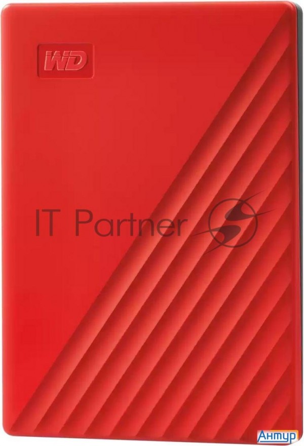 Жесткий диск Wd Original Usb 3.0 2tb Wdbyvg0020brd-wesn My Passport 2.5" красный