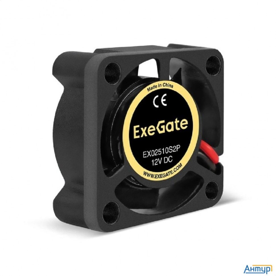Exegate Ex295212rus Вентилятор 12В Dc Exegate Ex02510s2p (25x25x10 мм, Sleeve Bearing (подшипник ско