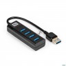 Usb-Хаб (концентратор) 4-в-1 Exegate Dub-4tp (кабель-адаптер Usb3.0 --> 4xusb3.0, Plug&play, черный)