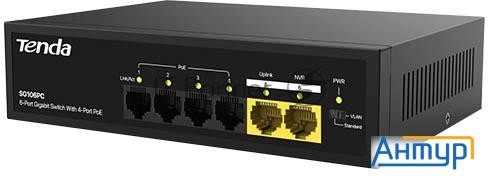 Коммутатор Tenda Sg106pc 6port 10/100/1000m