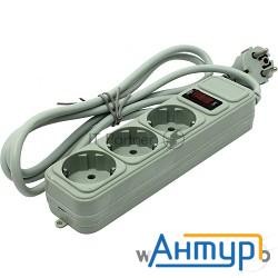 Сетевой фильтр Exegate Ex221177rus Sp-3-1.8g (3 розетки, 1.8м, евровилка, серый)