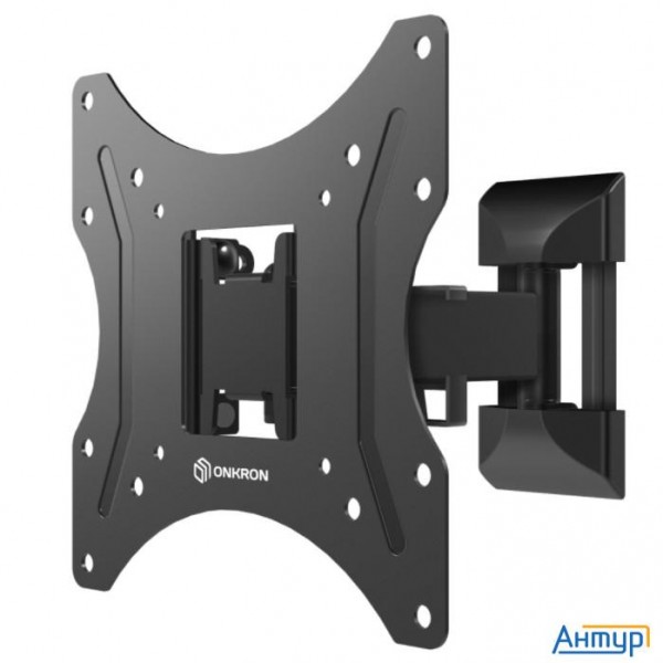 Onkron Np24 кронштейн для телевизора 17"-43" наклонно-поворотный, чёрный