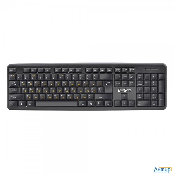 Exegate Ex279937rus Клавиатура Exegate Ly-331, <usb, шнур 1,5м, черная, 104кл, Enter большой>, Oem