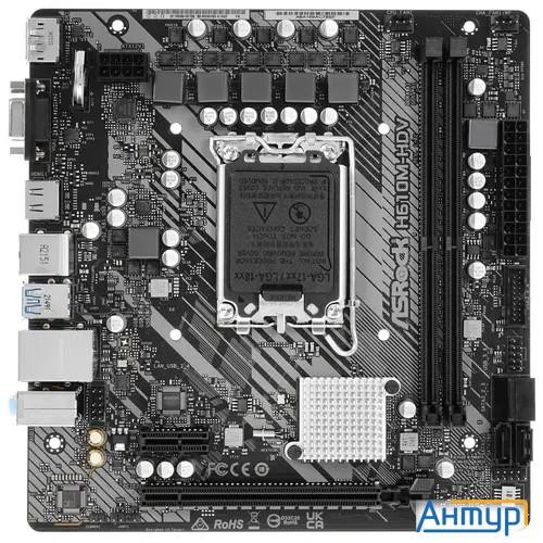 Asrock H610m-hdv {lga1700, 2xddr4, 4xsata, D-sub, Hdmi Dp, Matx}