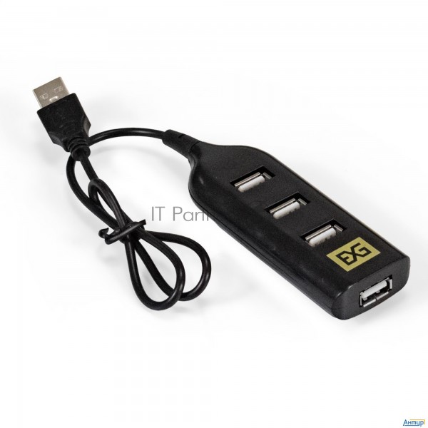 Usb-Хаб (концентратор) Exegate Ex293976rus Dub-42 (кабель-адаптер Usb2.0 --> 4xusb2.0, Plug&play, че