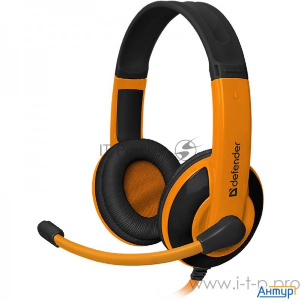 Defender Warhead G-120 черный + оранжевый, кабель 2 м
