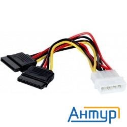 Exegate Ex138935rus Кабель питания 2xsata (от разъема Molex (ide)  блока питания), 15см Exegate