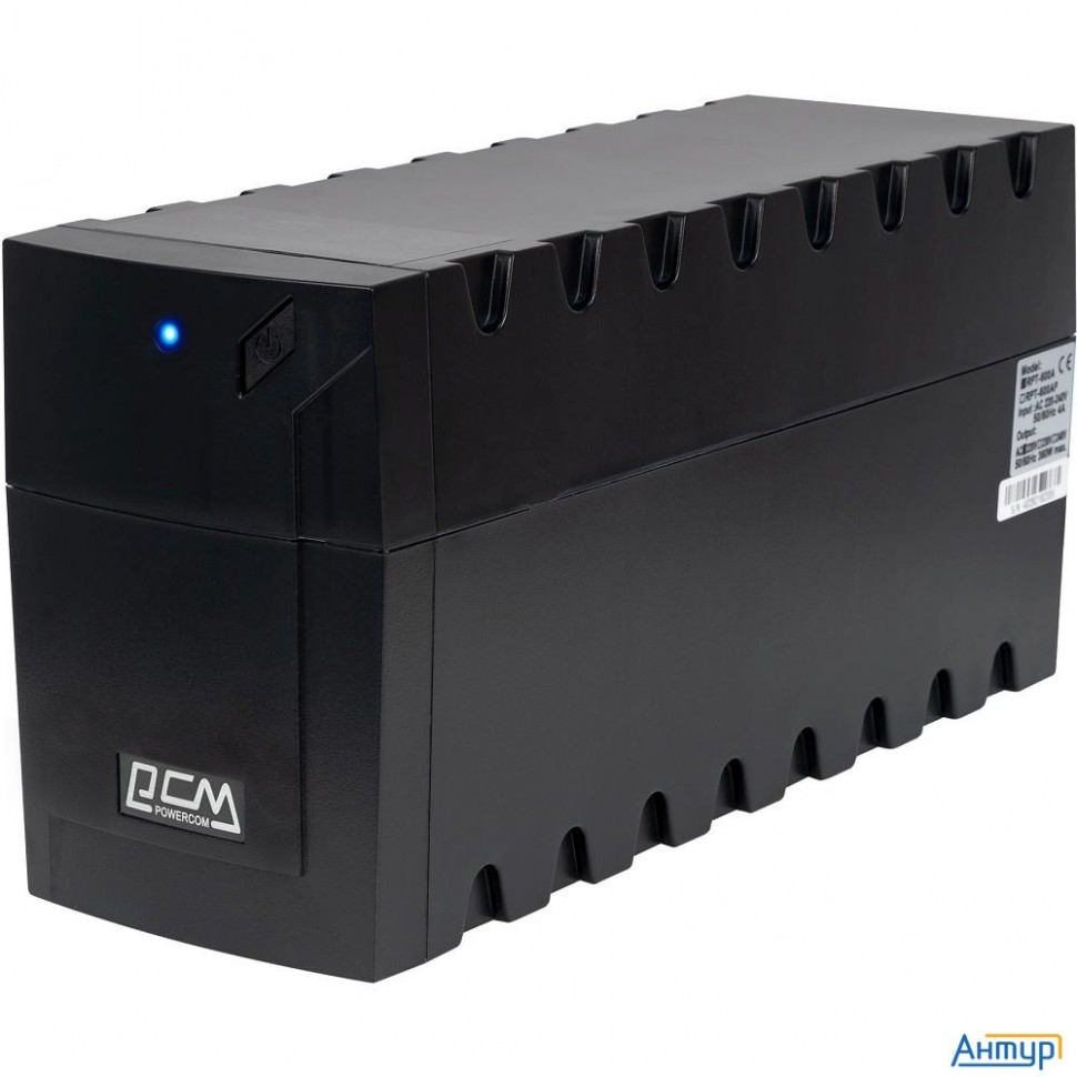 Powercom Raptor Rpt-600ap Se ИБП {line-interactive, 600va / 360w, Tower, 2*euro, порт Usb} {2068784}