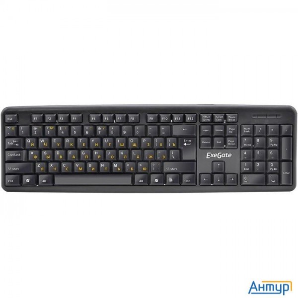 Exegate Ex279940rus Клавиатура Exegate Ly-331l, <usb, шнур 2м, черная,  104кл, Enter большой>, Oem