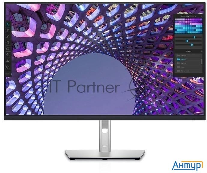 Монитор Dell 31.5" P3223qe серебристый/черный Ips Led 5ms 16:9 Hdmi матовая Has Piv 1000:1 350cd 178