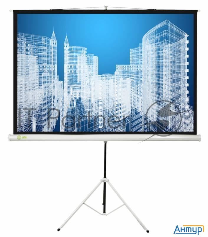 Экран Cactus 104.4x186см Triscreen Cs-pst-104x186 1:1 напольный рулонный белый