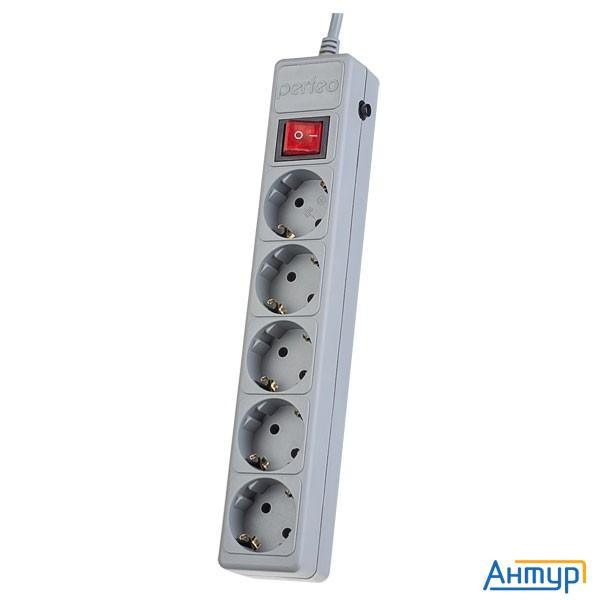 Perfeo Сетевой фильтр "power+",pf_a4661 (3,0м, 5 розеток, серый (pf-pp-5/3,0-g))