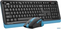 Клавиатура + мышь A4tech Fstyler Fg1035 клав:черный/синий мышь:черный/синий Usb беспроводная Multime