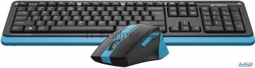 Клавиатура + мышь A4tech Fstyler Fg1035 клав:черный/синий мышь:черный/синий Usb беспроводная Multime