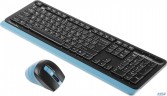 Клавиатура + мышь A4tech Fstyler Fg1035 клав:черный/синий мышь:черный/синий Usb беспроводная Multime