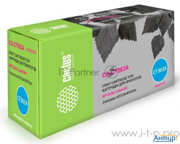 Тонер Картридж Cactus Cs Cf363a пурпурный для Hp Clj M552dn/m553dnm553n/m553x  5000стр.