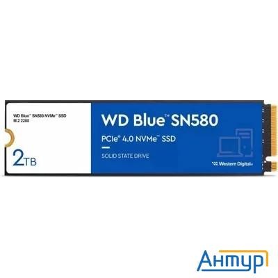 Wd Ssd Blue Sn580 Nvme, 2000gb, M.2(22x80mm), Nvme, Pcie 3.0 X4, 3d Tlc, Wds200t3b0e