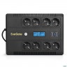 Exegate Ex293858rus ИБП Exegate Neo Smart Lhb-1000.lcd.avr.8sh.ch.usb <1000va/650w, Lcd, Avr, 8*schu