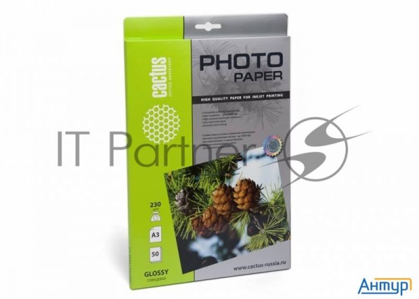 Фотобумага Cactus Cs-ga323050 глянцевая А3 230 г/м2 50 листов