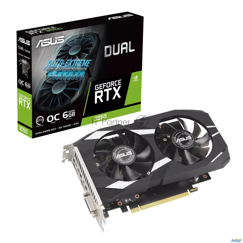 Видеокарта Asus Pci-e Nvidia Geforce Rtx 3050 Rtl (dual-rtx3050-o6g)