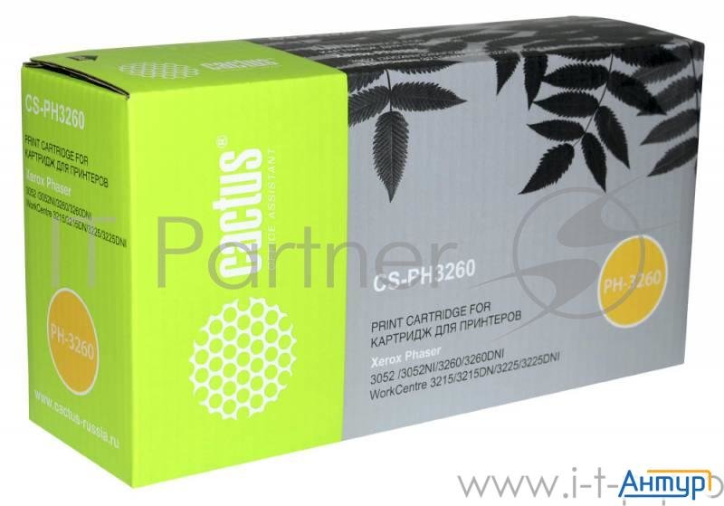 106r02778 Cactus Тонер Картридж Cs-ph3260 106r02778 черный для Xerox Phaser 3052/3052ni/3260