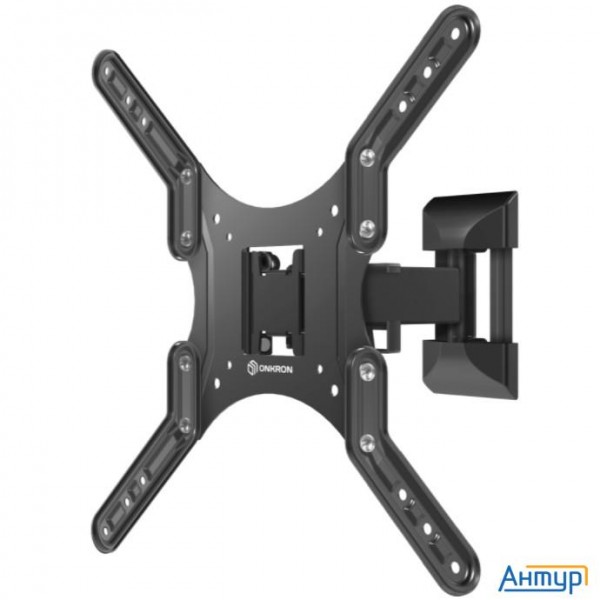 Onkron Np44 кронштейн для телевизора 26"-65" наклонно-поворотный, чёрный
