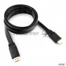 Кабель Hdmi Gembird/cablexpert , 1.8м, V1.4, 19m/19m, плоский кабель, черный, позол.разъемы, экран(c