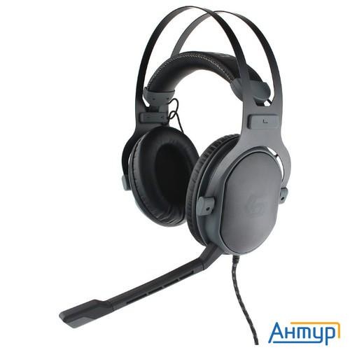 Gembird Mhs-g700u, черн, мембрана 53мм, метал корпус, рег громкости, каб ткан 2.5м