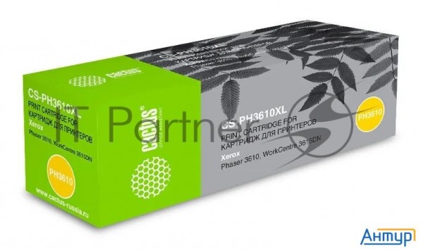 Картридж лазерный Cactus Cs-ph3610xl 106r02732 черный (25300стр.) для Xerox Ph 3610/wc 3615dn