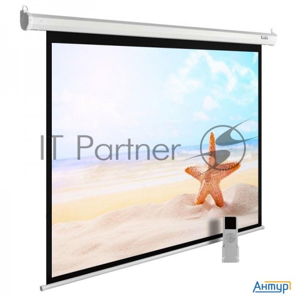Экран Cactus 138x220см Motoexpert Cs-psme-220x138-wt 16:10 настенно-потолочный рулонный белый (мотор