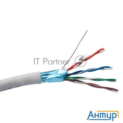 Кабель Exegate Ftp 4 пары кат.5e Cca, экран, 305м Pullbox, серый