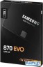Накопитель Ssd 2.5" Samsung 1.0tb 870 Evo Series <mz-77e1t0bw> (sata3, Up To 560/530mbs, 98000 Iops,
