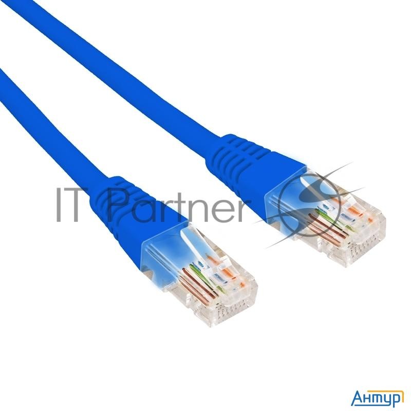 Патч-корд U/utp, Cat 5e, Rj45-rj45, 26awg, Zh нг(А)-hf, синий, 2м  Rexant