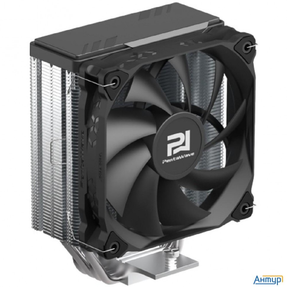 Кулер Pentawave Pc-z04e Srb  Lga115x/1200/1700/am4/am5 (20 шт/кор, Tdp 220w, 1*120mm Pwm Fan, 4 тепл