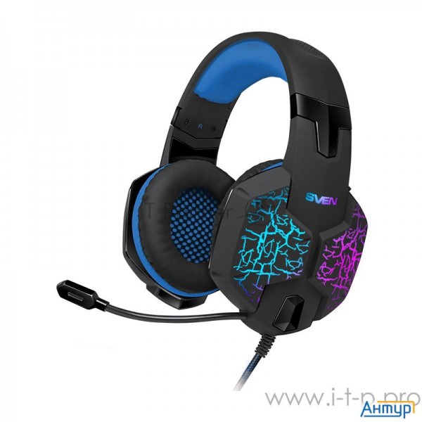 Sven Ap-u980mv Черный/синий (Объёмное звучание 7.1, Длина кабеля, м -2.2, 108Дб, 32 Ом)