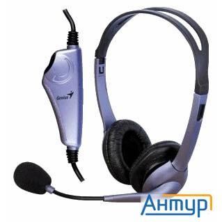 Genius Headset Hs-04s, Stereo, 1x Mini Jack 3.5mm, Blue