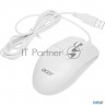 Мышь Acer Omw300 белый оптическая (1200dpi) Usb (3but)