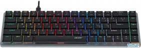 Клавиатура Acer Okw302 механическая серебристый Usb For Gamer Led (zl.kbdcc.01c)