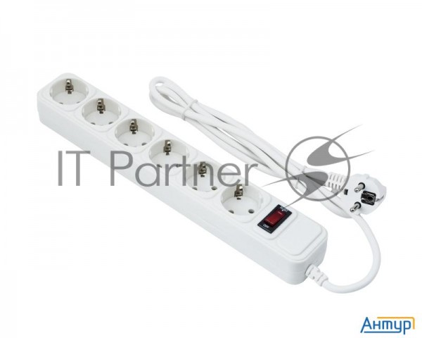 Сетевой фильтр Exegate Ex221230rus Sp-6-3w (6 розеток, 3м, евровилка, белый)